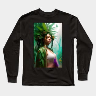 Abstract Rastafari Princess Long Sleeve T-Shirt